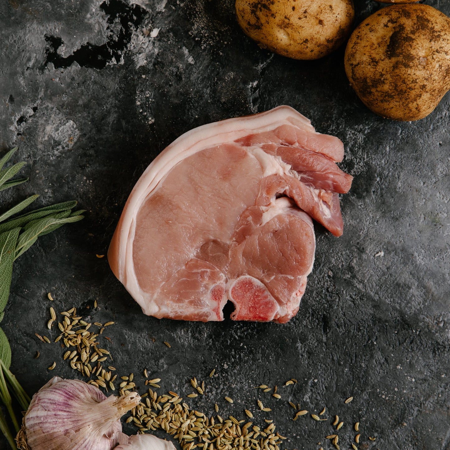 Free Range Pork Loin Chop - 400g - Zenith Code