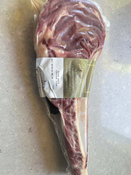 Grass Fed Black Angus Tomahawk - 1kg - Zenith Code