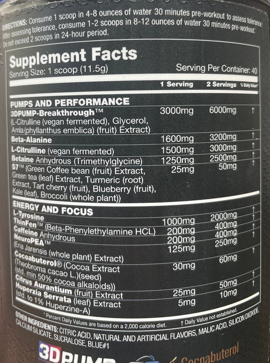 HYPERMAX EXTREME Pre-Workout Hawaiian Papaya Pineapple - Zenith Code